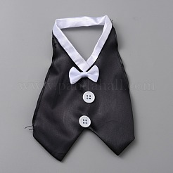 Weinflaschenhülle für Braut und Bräutigam aus Organza und Stoff&nbsp;AJEW-WH0258-263