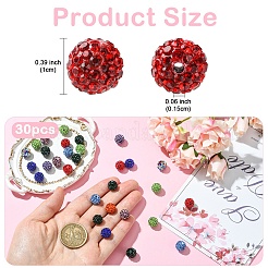 30 шт. Проложить бусины для дискотечного шара RB-YW0001-14Q