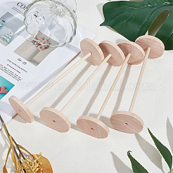 Набор из 100 колеса и 50 палочек из необработанного дерева схима&nbsp;DIY-OC0014-38B