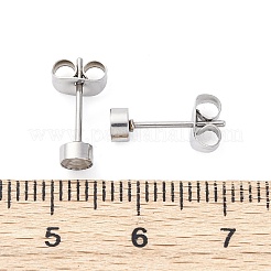 Фурнитура для сережек-гвоздиков из нержавеющей стали 304&nbsp;STAS-V003-09P-04