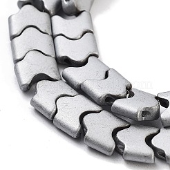 Chapelets de perles hématite synthétique sans magnétique&nbsp;G-P545-I02-01G