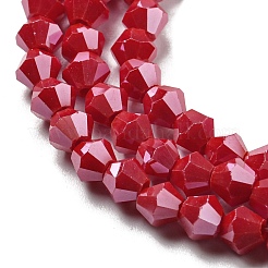 Непрозрачные однотонные гальванические стеклянные бусины&nbsp;LS-EGLA-A039-P4mm-A02