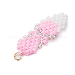 Балетки стеклянные бусины подвески из бисера PALLOY-CJ00134