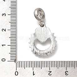 Подвеска из сплава с кристаллами и стразами в европейском стиле&nbsp;PALLOY-P307-11A-P