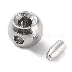 Наконечники бусин из нержавеющей стали марки 304&nbsp;LS-STAS-K268-01B-P