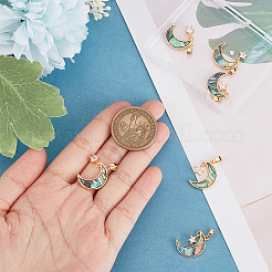 6шт латунные прозрачные подвески из кубического циркония KK-BBC0008-50