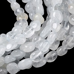 天然水晶ロッククリスタルビーズ連売り  タンブルストーン  ナゲット  6~14x6~8x4~6mm  穴：1mm  約20~24個/連  7.09~7.48''（18~19センチメートル）&nbsp;G-C286-A31