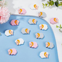 12 шт. 3 цвета овечьи пищевые экологически чистые силиконовые бусины SIL-GO0001-04