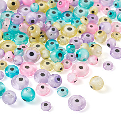 120шт 5 стиля ручной работы сглаз бусины лэмпворк пряди&nbsp;LAMP-TA0001-50