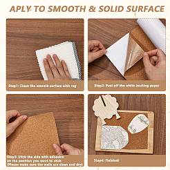 1 рулон самоклеящихся пробковых изоляционных листов&nbsp;AJEW-GF0012-21