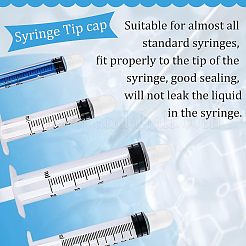 100 шт. прозрачный пластиковый колпачок для шприца&nbsp;AJEW-OC0002-97