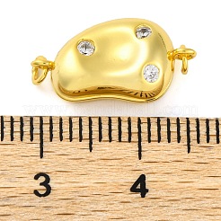 925 магнитная застежка из стерлингового серебра с микропаве из прозрачного кубического циркония&nbsp;STER-U005-05G