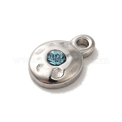 304 Edelstahl-Glasanhänger&nbsp;STAS-B074-02P-04