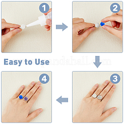 30 шт. 3-х стилевые латунные накладки на кольца KK-FH0006-35