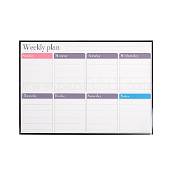 Магнитный недельный календарь на стирание на холодильник&nbsp;AJEW-E043-09