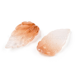 Двухцветные стеклянные подвески&nbsp;GLAA-A011-21C