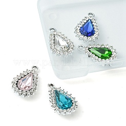 5шт 5 цвета подвески из сплава стекла ALRI-YW0001-15