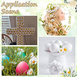 100шт тканевый искусственный подсолнух&nbsp;DIY-SP0005-96B