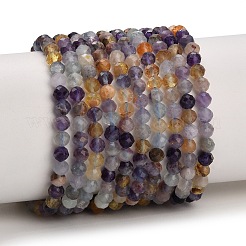 Natürliche lila Fluorit Perlen Stränge&nbsp;GG-CBA753B-A01-4mm
