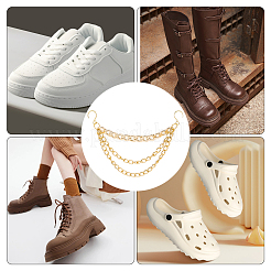 2 шт. алюминиевые цепи для ремней безопасности&nbsp;HJEW-SP0001-41G