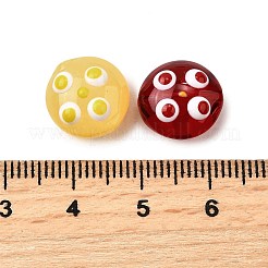 Прозрачные стеклянные эмалевые бусины LAMP-S079-01