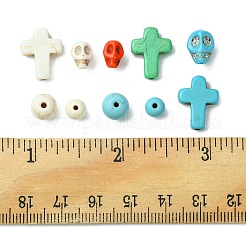 10 стиль синтетических бирюзовых бусин G-FS0005-75