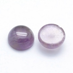 Natürlichen Amethyst Cabochons&nbsp;G-P393-R14-6mm