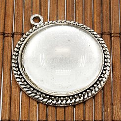 25 millimetro chiaro copertura di vetro cabochon cupola trasparente per foto che rende a pendente&nbsp;TIBEP-X0010-FF