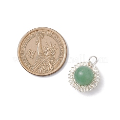 Круглые подвески из натурального аметиста PALLOY-JF04687-02