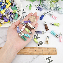 100 шт. 10 цвета искусственная замша подвеска с кисточкой украшения&nbsp;FIND-SC0002-28