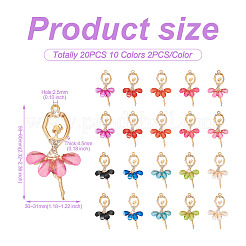 20шт 10 цвета сплава большие подвески FIND-TA0002-13