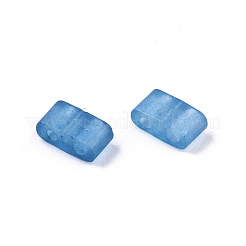 Perles de verre à peinture cuite à 2 trou fgb&nbsp;X-SEED-S031-M-SH1205FR