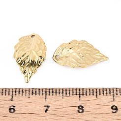 Подвески в форме листьев из нержавеющей стали 304&nbsp;STAS-T072-45G