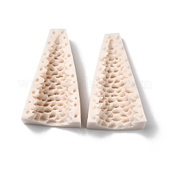 3DクリスマスツリーDIYキャンドル8x7.7x13.5パーツシリコンモールド  クリスマスツリーの香りのキャンドル作りに  ビスク  組み立て：6.2x12.1cm  内径：[1]のCM&nbsp;CAND-B002-01B