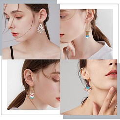 Kit de fabrication de grandes boucles d'oreilles pendantes&nbsp;DIY-SZ0009-19