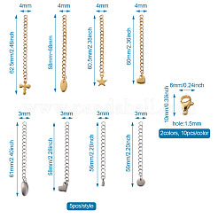 Наборы для самостоятельного поиска украшений из нержавеющей стали 304&nbsp;DIY-CD0001-09