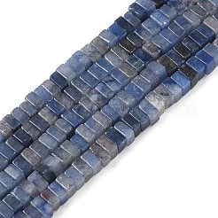 Нити бусин из натурального синего авантюрина (окрашенного и нагретого) G-I394-A09