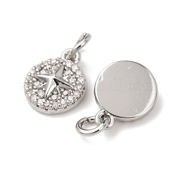 Латунные микро проложить кубического циркония подвески&nbsp;KK-A279-18P