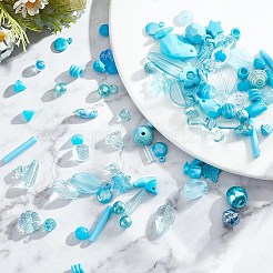 80 г акриловые бусины и подвески для самостоятельного изготовления ремешка для мобильного телефона MACR-GO0001-08B