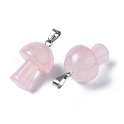 Природного розового кварца подвески G-N0325-10I