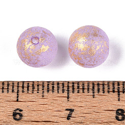 Выпечка окрашенные стеклянные бусины&nbsp;DGLA-N014-8mm-01E