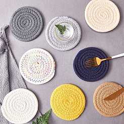 Держатели горячих горшков переплетения хлопковой нити DIY-NB0003-20