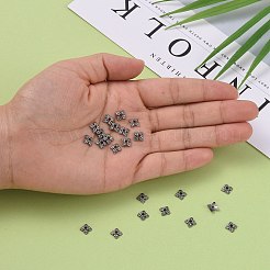 Тибетском стиле сплав шарик крышки TIBEB-Q018-B-FF