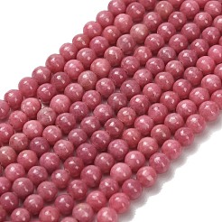 Природные родонит бисер нитей&nbsp;LS-G-F820-K05-4mm