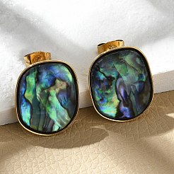 Серьги-гвоздики из нержавеющей стали 304&nbsp;EJEW-C138-03G