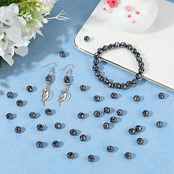 60 шт. немагнитные синтетические гематитовые бусины G-BBC0001-54