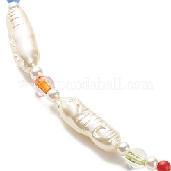 Perlenkette aus Acrylimitat für Frauen&nbsp;NJEW-JN03915