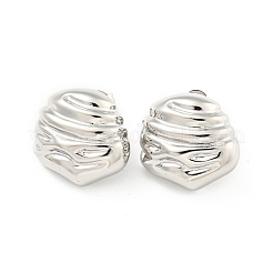 Серьги-гвоздики из латуни с реечным покрытием&nbsp;EJEW-C102-20P