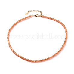 Collane di perle di vetro rotonde&nbsp;NJEW-JN03207