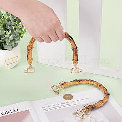 Арочные пластиковые ручки для сумок с имитацией бамбука DIY-WH0430-532